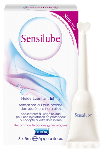 Image DUREX SENSILUBE LUBRIFIANT INTIME UNIDOSE 6x5ml